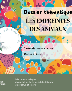 empreintes animaux-ressource pédagogique-apprentissages ludiques-ma bulle happy family