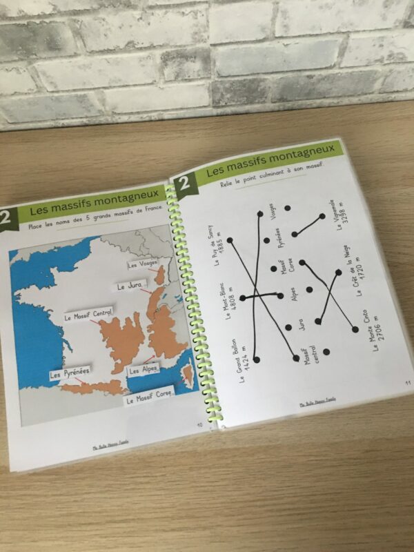 livret activités - géographie france - apprendre en s'amusant - géographie cycle 2 - géographie cycle 3 - fleuves - montagnes - climat - région