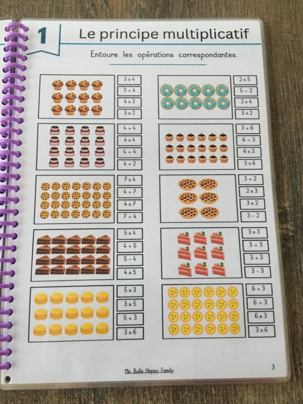 livret d'activités - activités mathématiques - multiplications - cycle 2 - cycle 3