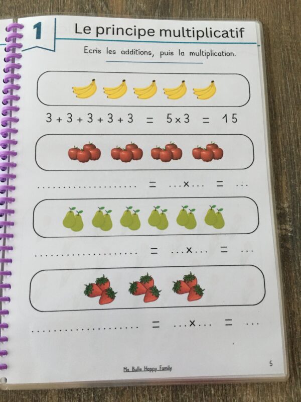 livret d'activités - activités mathématiques - multiplications - cycle 2 - cycle 3