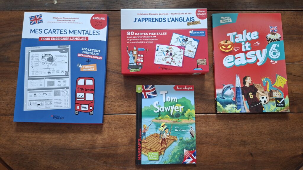 Cartes mentales, lecture en anglais et exercices d'anglais pour la 6ème en IEF