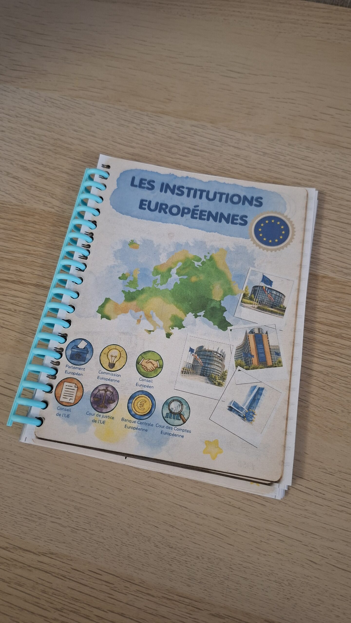 dossier pédagogique Union européenne - cartes d'identité les institutions européennes - collège