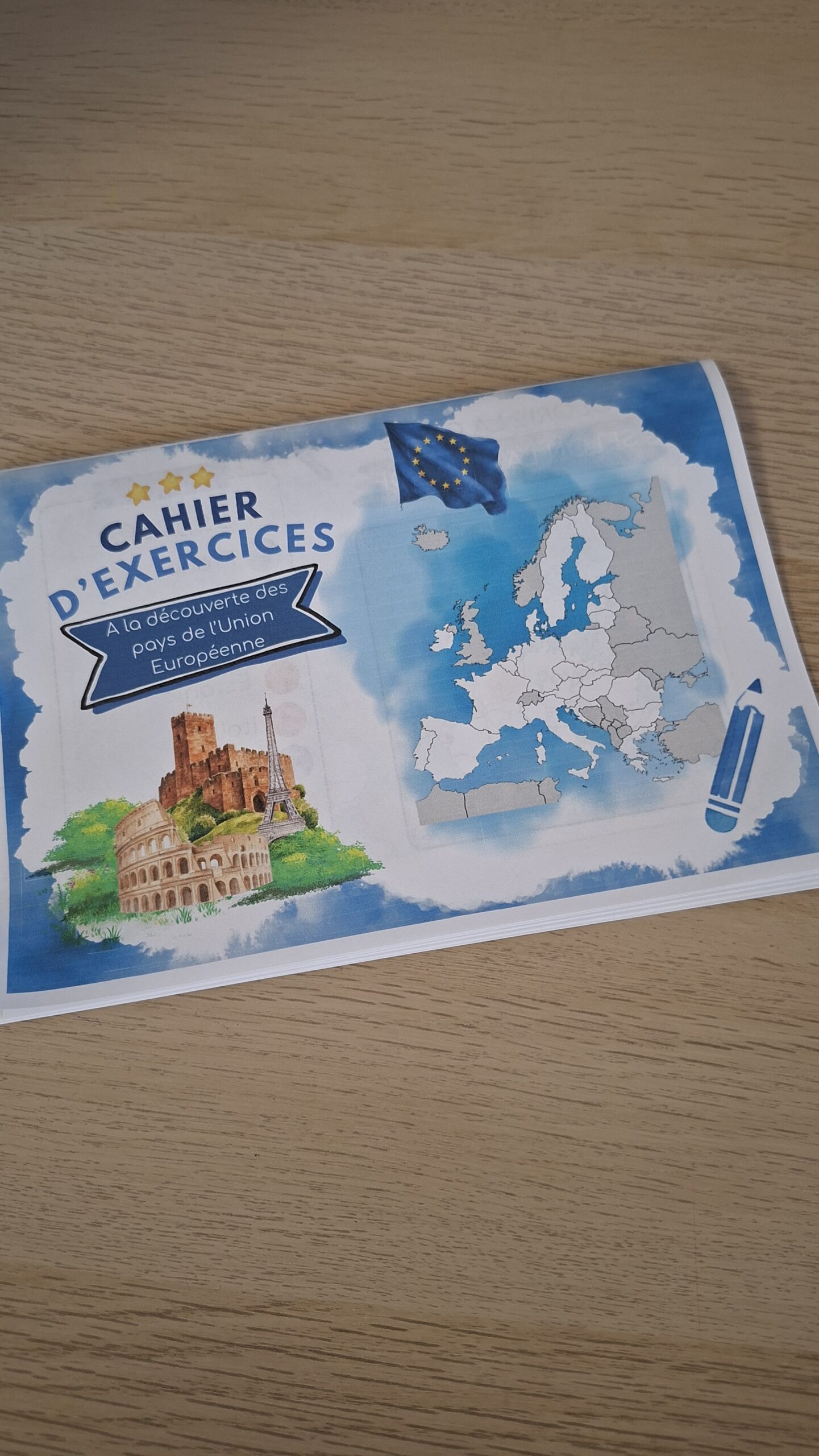 Dossier pédagogique Union européenne - carnet de coloriage cartes pays union européenne - collège