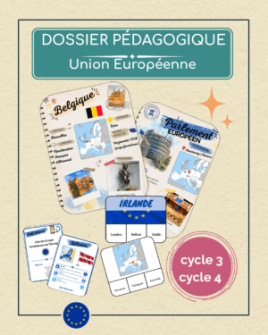 visuel du dossier pédagogique sur l'union européenne pour le collège